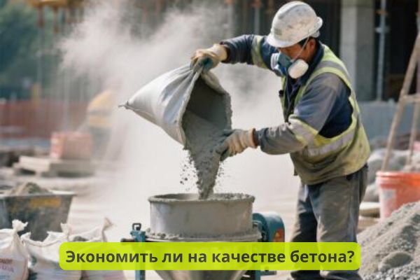 Экономия на качестве бетона фото